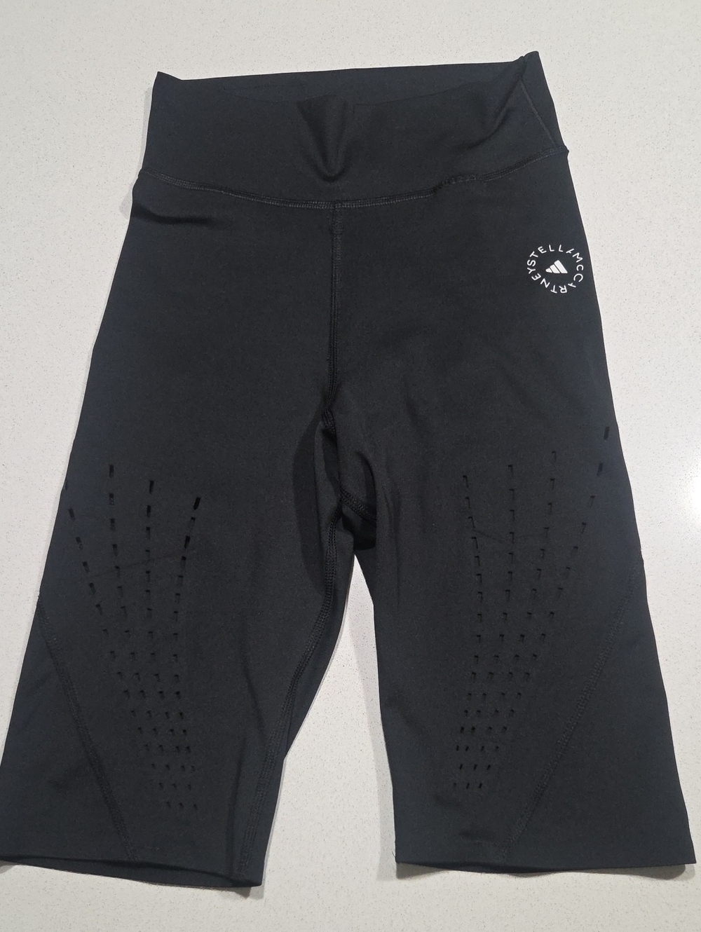 Stella McCartney Black Bike Shorts with Logo